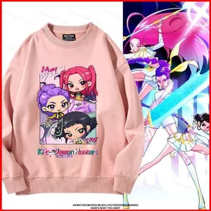 YB1 K-Pop Demon Hunters HUNTR / X Rumi Mira Zoey Anime Áo Unisex Dài Tay Top BY1