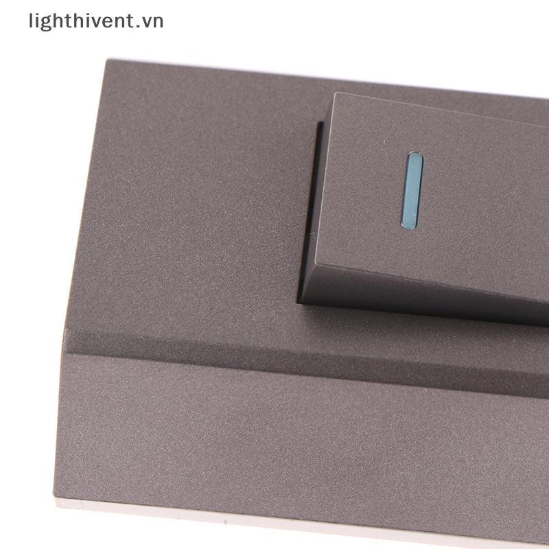 [lighthivent] 1Pc 1 Gang 2 Chiều Gắn Bề Mặt Công Tắc Dây Treo Lắp Đặt Đầu Giường Bật / Tắt Bảng Điều Khiển Đèn Tường (VN)