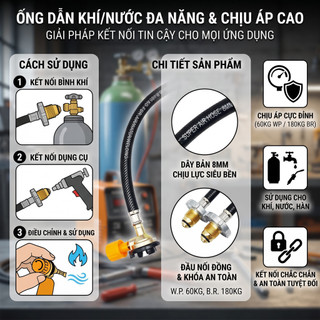Bộ sang chiết gas mini có van ngắt Van nạp gas nối trực tiếp,Tích hợp ngắt