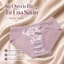 Set of 5 Ladies' Soft Satin & Lace Panties, Elegant Bow-Designed Mid-Rise Underwear Bundle