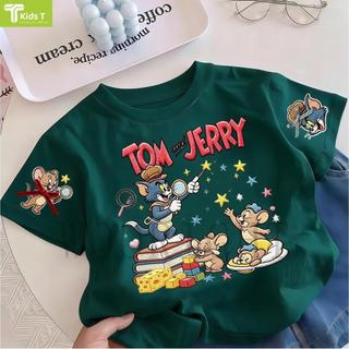 COD✅ (Hồ Chí Minh)Kids T Mall Áo phông tay ngắn In hình hoạt hình Áo Kiểu rộng và ấn tượng Trẻ em thời trang #VN478