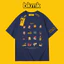 BKMK Tide Loose Flow 100% Cotton Cao Cấp Áo Thun Nữ Tay Ngắn Nam Mùa Hè Mới In Hoạt Hình 0519