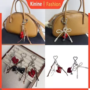 KIN Thanh Lịch Trái Tim Móc Khóa Và Túi Mặt Dây Chuyền Chìa Khóa Du Lịch Treo Trang Trí