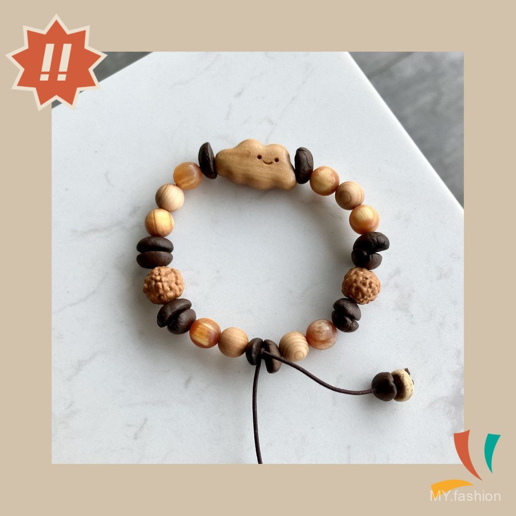 Vòng tay giả hạt cà phê retro vui nhộn -Little Cloud-