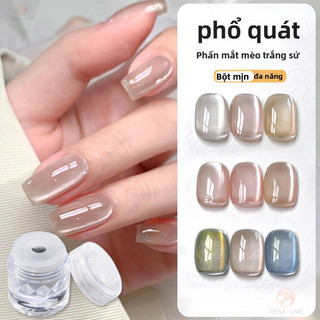 Làm Móng Tay Lấp Lánh Đa Năng Sứ Trắng Mắt Mèo Bột Gương Pha Lê Lấp Lánh Lấp Lánh Phù Hợp Với Trang Trí DIY Có Thể Phù Hợp Với Mọi Màu Sắc
