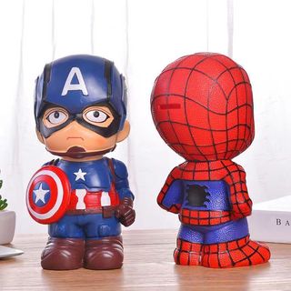 Năm Mới Chống Sốc Sáng Tạo Heo Đất DIY Sơn Hoạt Hình Người Nhện Heo Đất Gửi Bé Trai Trẻ Em Quà Tặng Sinh Nhật 6.11 4LWT