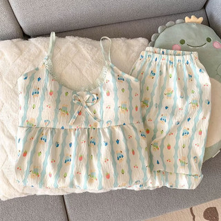 [Pre-Order]-Set 2 Dây Bộ Ngủ Mềm Mát Chất Đũi Nhiều Hoạ Tiết Dễ Thương QC Loại 1 mát mẻ thoải mái