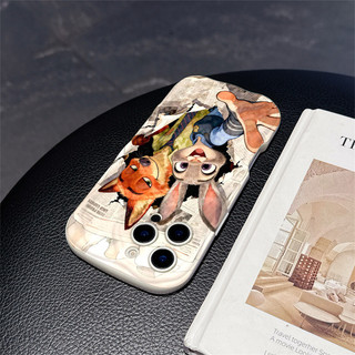 Zootopia 2 Judy Nick Cặp Đôi Vỏ Cho Xiaomi 11 12 lite 14 15 15t ULTRA POCO F4 F6 F7 M3 M6 M7 X3 X4 GT NFC X5 X6 X7 PRO Redmi 10 13 14 15 9 A3 A5 NOTE 10 8 9S PRO PLUS NYK