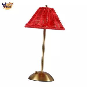 Đèn bàn không dây Retro Mây Điều khiển cảm ứng Đèn bàn LED di động hiện đại