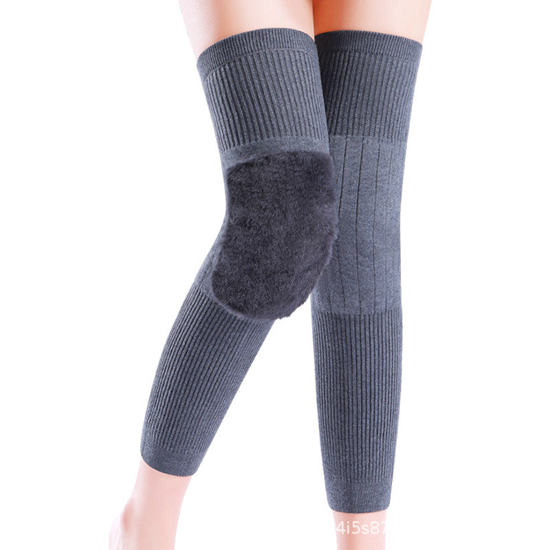 Cashmere Kéo Dài Dày Miếng Lót Đầu Gối Giữ Ấm Cũ Lạnh Chân Đặc Biệt Quần Legging Dành Cho Người Cao Tuổi Ống Dài Nắp Chân Dày Bảo Vệ Lạnh Mùa Đông LAGQ