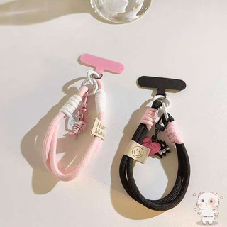 【Chamvn】Dây đeo điện thoại hình mèo và cá nhỏ phong cách dễ thương mặt dây chuyền hình hoạt hình.