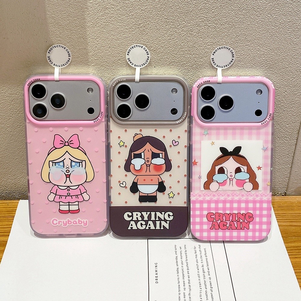 Ốp điện thoại Acrylic Wave Point Girl cho iPhone 17 Pro Max 16 15 14 13 Vỏ bảo vệ chống sốc