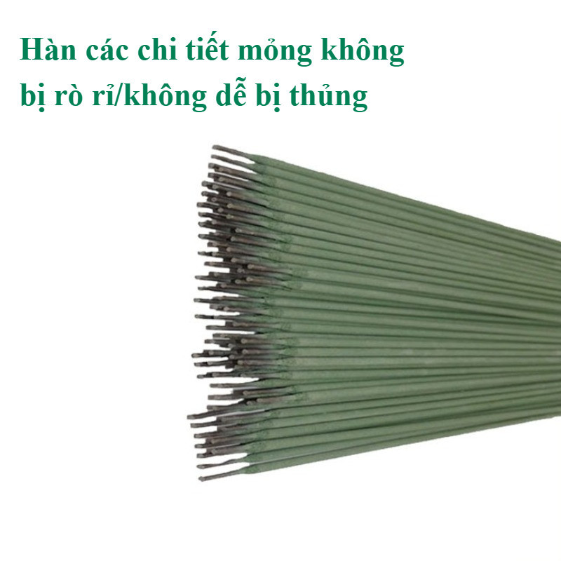 Que Hàn Xanh 2.0mm - Que Hàn Sắt Mỏng & Inox Chất Lượng Cao - Hàn Vật Liệu Mỏng Hiệu Quả, Mối Hàn Mịn & Chắc