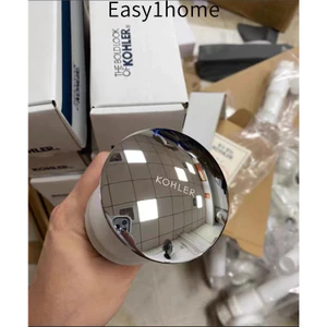 Phụ kiện thoát nước bật lên lớn Kohler K-R7120T, chậu gốm chống mùi, màu bạc/đen/vàng