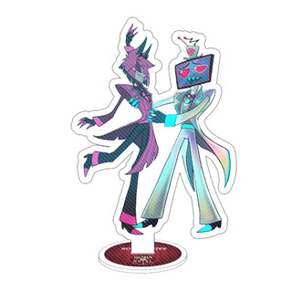 For Hazbin Hotel Velvet Alastor Vox Valentino Lucifer Adam The Exorcist 15CM Acrylic Stand Sending Friends Gift Des