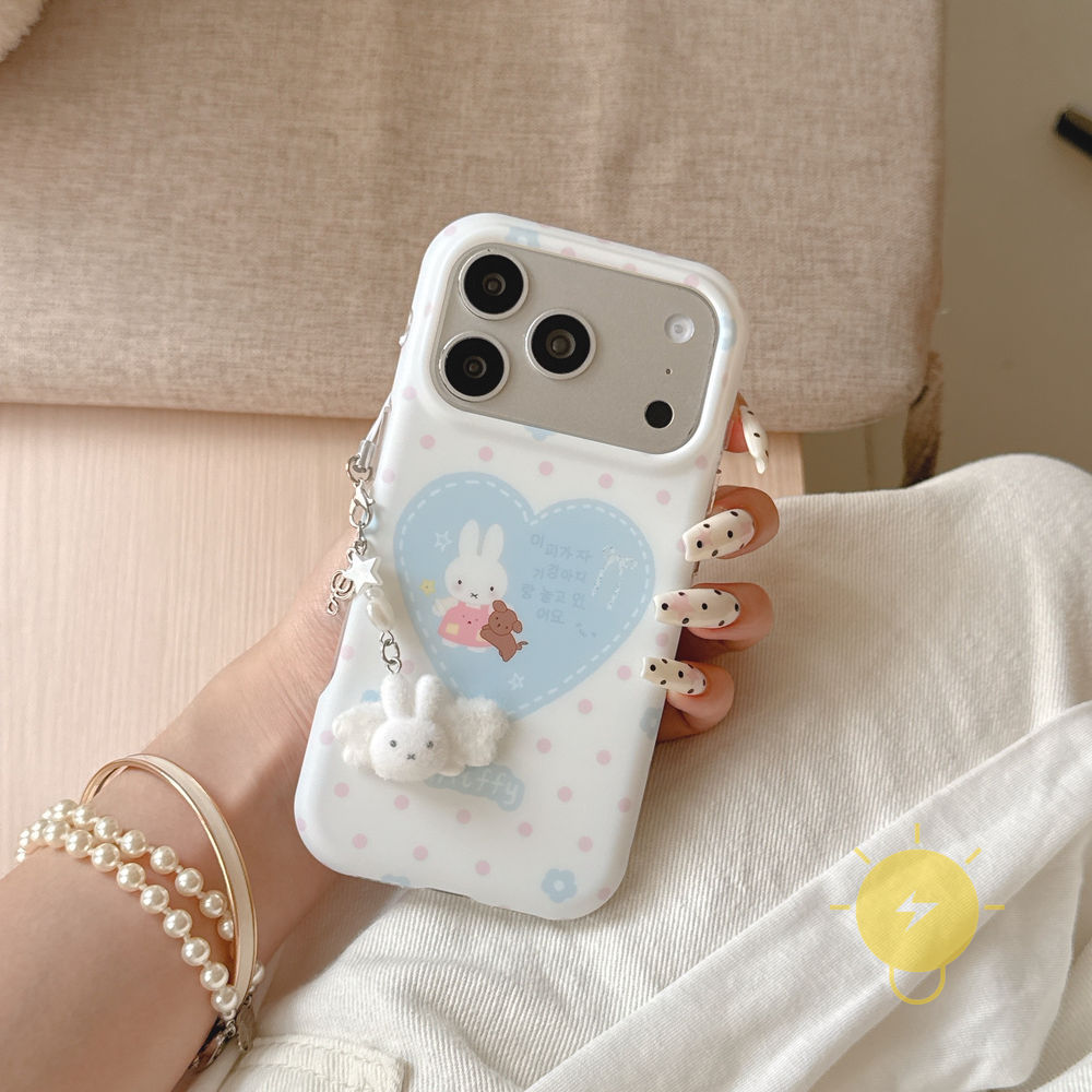 Phone Case For iPhone 17 Pro Max 16 15 TPU Chain Aesthetic Korean Cute