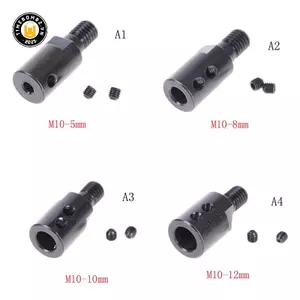 {TB & Bag} Bộ chuyển đổi đầu nối Mandrel 5mm / 8mm / 10mm / 12mm Shank M10 Arbor.
