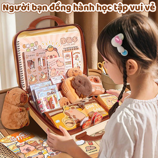 Set quà tặng văn phòng phẩm đồ dùng học tập hoạt hình dễ thương túi bút cho học sinh quà 1/6 hot
