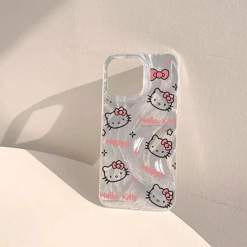 Ốp lưng phong cách dễ thương Kitty laser, cho giới trẻ yêu thích Bảo Vệ Camera Cấp iPhone 17/16/15/14/13/12/11/X/XS Max