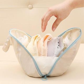 FURNIGO túi đựng đồ lót đa năng, hình vỏ, chất liệu polyester, cầm tay, đóng gói hành lý