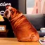 THEGIRL8B Gối Nhồi Bông Cho Chó, Labrador Corgi Shiba Inu Bulldog Đồ Chơi Sang Trọng Cho Chó, Quà Tặng Người Yêu Thú Cưng Trang Trí Nhà Sofa Như Thật Phòng Ngủ Đệm Chó Thú Nhồi Bông