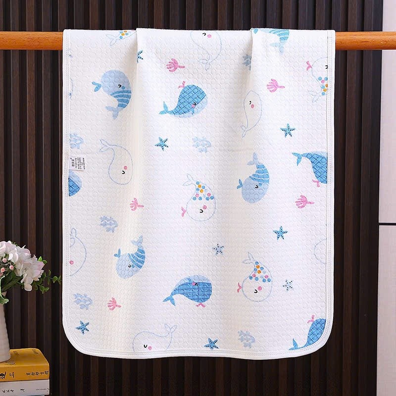 Tấm lót chống thấm cho bé 4 lớp cao cấp, miếng lót chống thấm cho bé thay tã bỉm size 50x70cm CaSi BaBy