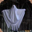 Mặt dây chuyền treo tường cửa sổ cây ngoài trời CHEESELY, Đồ trang trí treo ma Halloween thực tế màu trắng, Dễ dàng lắp đặt Đạo cụ ngôi nhà ma ám có thể tái sử dụng
