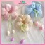 MYPANDA Ngọt Ngào Nữ Hoa Tulip Ruy Băng Tóc Scrunchies Cổ Tích Nơ Streamers Ruy Băng Tóc Đuôi Ngựa Giá Đỡ Phụ Kiện Tóc.