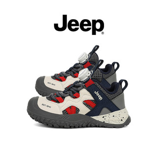 JEEP Phong Cách Mới Trẻ Em Đi Bộ Đường Dài Mùa Hè Lưới Thoáng Khí Bề Mặt Chống Trơn Trượt Bé Trai Đế Mềm Giày Ngoài Trời