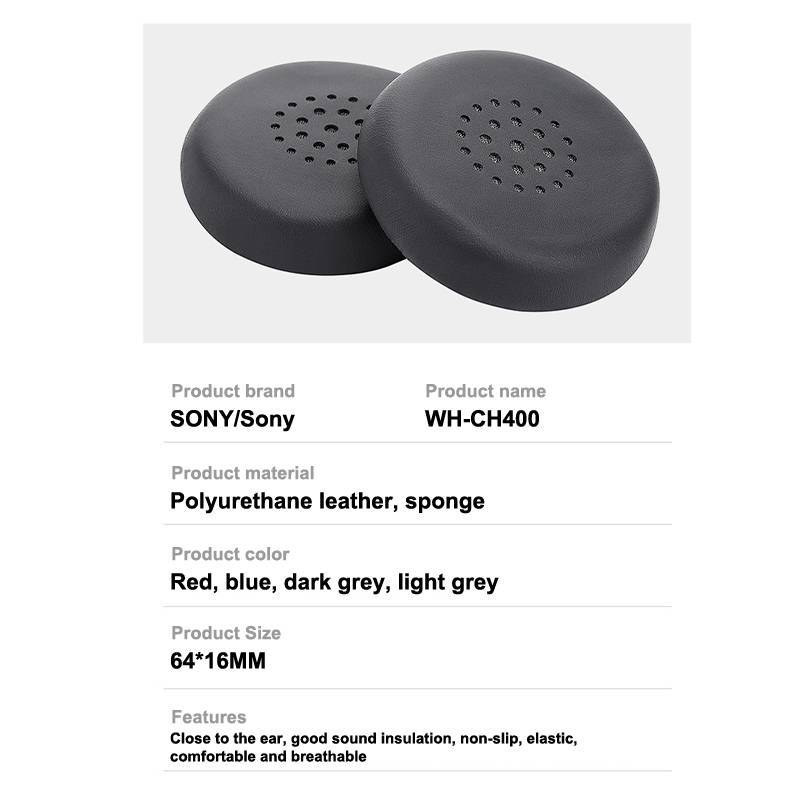 PNPIA Miếng lót thay thế Earpad cho tai nghe Sony WH-CH400, đệm mút xốp da