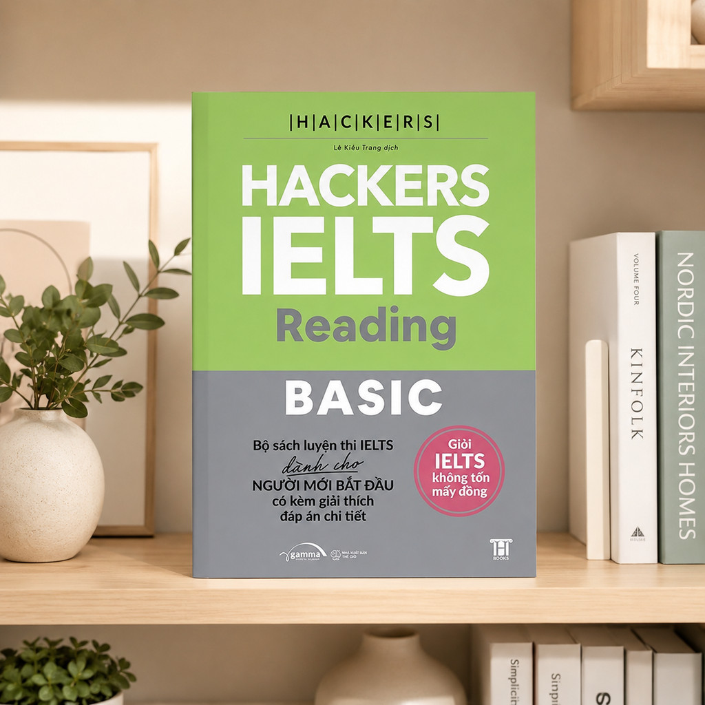 Sách - Hackers Ielts Basic Reading - Phù hợp cho Band 3.0-5.5 - Kèm lời giải chi tiết (Gamma Books)