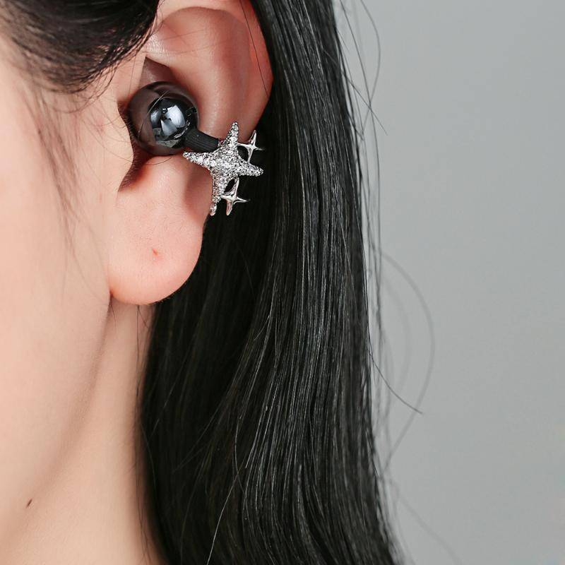 CANAMEK 1 Cặp Zirconia Kẹp Tai Tăng Cường Tương Thích Với Freeclip Tai Nghe Kẹp Trang Sức Thời Trang Thay Thế Cho Mọi lứa tuổi CSF