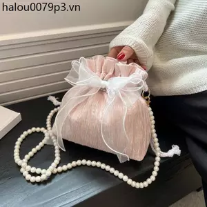 Túi xách nữ Ngọc trai nơ ngọt ngào Túi xô Niche