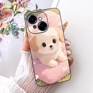 Ốp Lưng Cho Tecno Pop 9 4G KL4h / Spark Go 1 / Spark Go 1s 2025 Ốp Điện Thoại Hoạt Hình Dễ Thương Mèo Lucky Pony Mềm Màu Đen Silicon TPU Cover