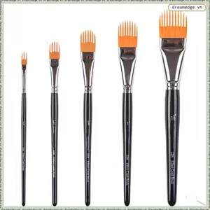 Dành Cho Màu Nước Cho Tranh Acrylic 2206 Lược Lược Cọ 1 Bộ 5 Bàn Chải Hình Bầu Dục Bàn Chải