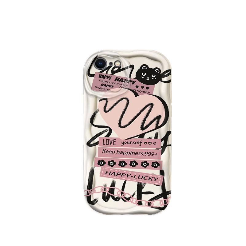 Thích Hợp Cho iPhone 6 6S 6 Plus 6S Plus 7 8 Plus SE 2020 3D TPU Mềm Ngôi Sao Tình Yêu Ins Phong Cách Nữ Chống Sốc Trường Hợp Điện Thoại