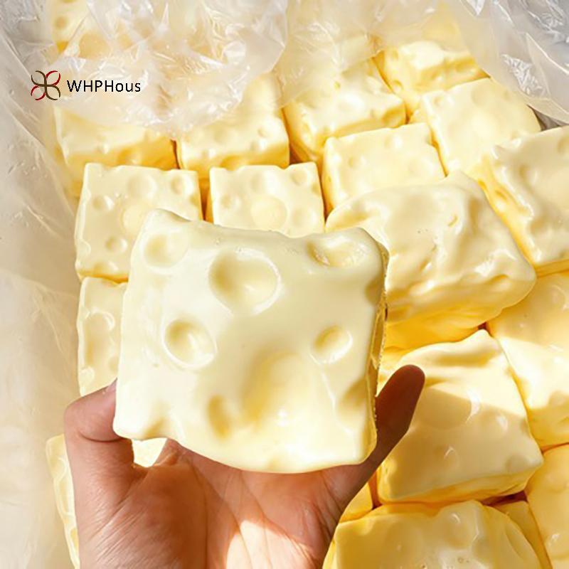 < WHPHous-t > Phô Mai Pinch Bóng Dầu Dừa Handmade Nhựa Bền Không Phục Hồi Đồ Chơi Giảm Căng Thẳng Cho Văn Phòng Và Nhà Thư Giãn Đẹp