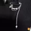 Thổ Cẩm Dây Xích Dài Phóng Đại Nữ Ngọc Trai Handmade Đa Chức Năng Cố Định Pin Quần Trang Trí Quần Áo Mới