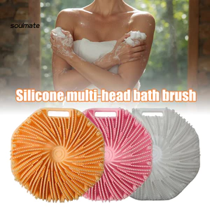 Linh hồn| Bàn chải tắm lông mềm Bàn chải tắm có lông siêu mềm Thiết kế treo tay cầm tiện dụng – Máy chà sàn cơ thể tẩy tế bào chết cho da và bọt phong phú Hoàn hảo cho mịn màng
