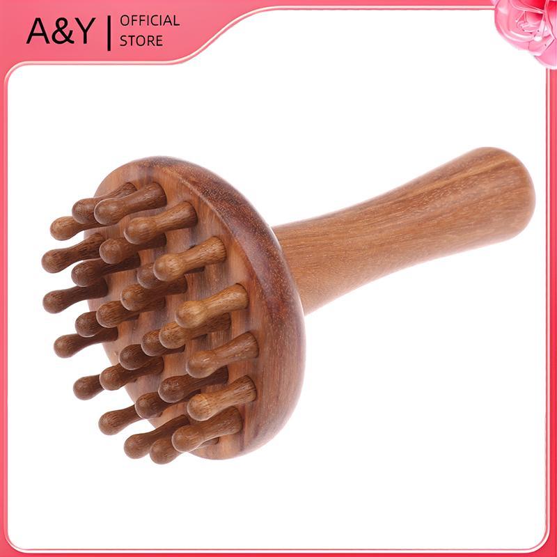 A & Y Gỗ Đàn Hương Gua Sha Bàn Chải Massage Đầu Ne Vai Chân Bụng Cơ Thể Máy Mát Xa Kinh Tuyến Gua Shab Dụng Cụ Massage Bằng Gỗ.