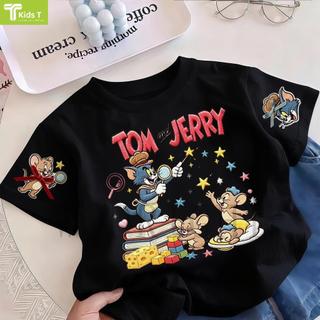 COD✅ (Hồ Chí Minh)Kids T Mall Áo phông tay ngắn In hình hoạt hình Áo Kiểu rộng và ấn tượng Trẻ em thời trang #VN478