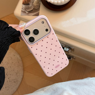 [Sheren] Ốp Điện Thoại Chấm Bi Dopamine Thích Hợp Cho i17 16 15 14 13 12 11 pro max Vỏ Bảo Vệ Chống Sốc