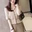 Áo thun ngắn tay bằng lụa băng nữ phong cách mới mùa hè nữ phong cách mỏng mặc bên ngoài giữa tay phong cách mong muốn tinh khiết Áo ngắn nữ