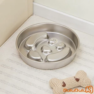 Bát cho chó bằng thép không gỉ Bát ăn cho mèo dung tích lớn Đồ dùng cho thú cưng di động