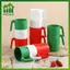 SWEET Trẻ Em Tay Cầm Bằng Nhựa Cốc 1 Bộ Đồ Ăn Bền Không Thể Phá Vỡ Cho Cắm Trại Ngoài Trời Dã Ngoại Trường Học Chống Rò Rỉ Cốc n