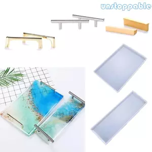 Unstop * Khuôn Khay Silicon Có Cạnh Cho Epoxy Đúc DIY Trang Sức Trang Trí Nhà