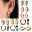 Unstop * Boho Circle Huggie Hoop Bông tai Chunky Tối giản Bông tai Trang sức nhẹ