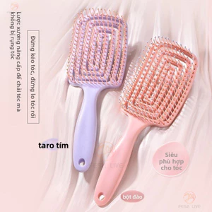 Lược Đệm Không Khí Lông Tơ Cao Đầu Lâu Massage Cong Xương Lược Nam Nữ Lược Tóc Khô Ướt Đa Năng