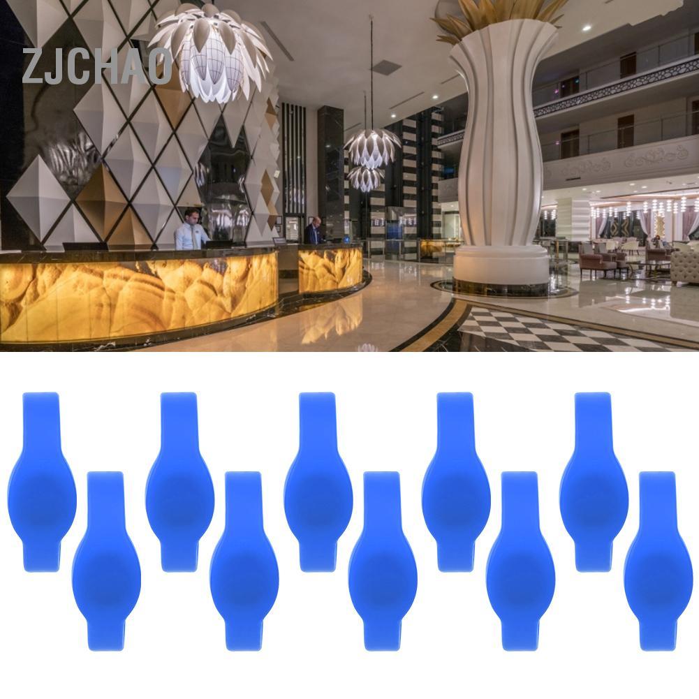 Zjchao Zjchao Dioche Vòng đeo tay RFID Thẻ kiểm soát truy cập 13,56 MHz IC silicon cho khách sạn phòng xông hơi bể bơi (Màu xanh da trời)