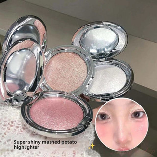 KAKASHOW Monochrome Highlight Kem Phấn Mắt Nghiền Kim Cương Rõ Ràng Burst Flash Ngọc Trai Mỏng Flash Ba Chiều Làm Sáng Mặt Nổi Bật Phấn Mắt Đa Năng Trang Điểm Mắt